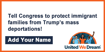 Click to sign the petition! Tell Congress to protect immigrant families from Trump's mass deportations!