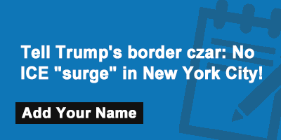 Click to sign the petition! Tell Trump's border czar: No ICE